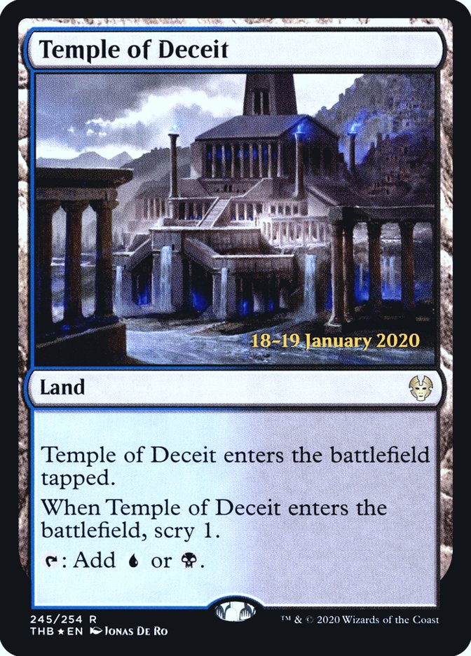 Temple of Deceit [Theros Beyond Death Prerelease Promos] | Exor Games Dartmouth