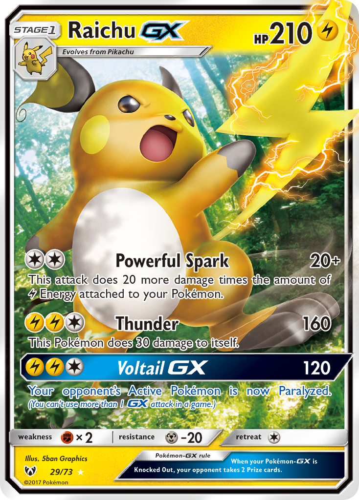 Raichu GX (29/73) [Sun & Moon: Shining Legends] | Exor Games Dartmouth