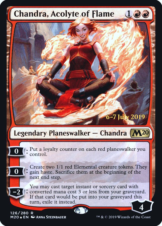 Chandra, Acolyte of Flame  [Core Set 2020 Prerelease Promos] | Exor Games Dartmouth