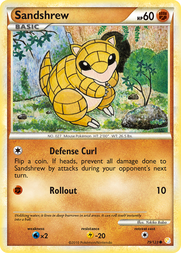 Sandshrew (79/123) [HeartGold & SoulSilver: Base Set] | Exor Games Dartmouth