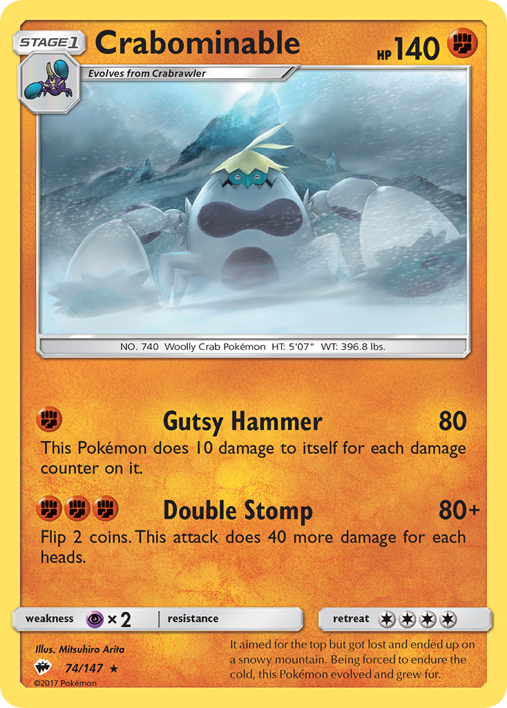 Crabominable (74/147) [Sun & Moon: Burning Shadows] | Exor Games Dartmouth