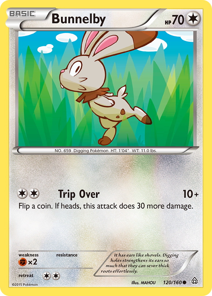 Bunnelby (120/160) [XY: Primal Clash] | Exor Games Dartmouth