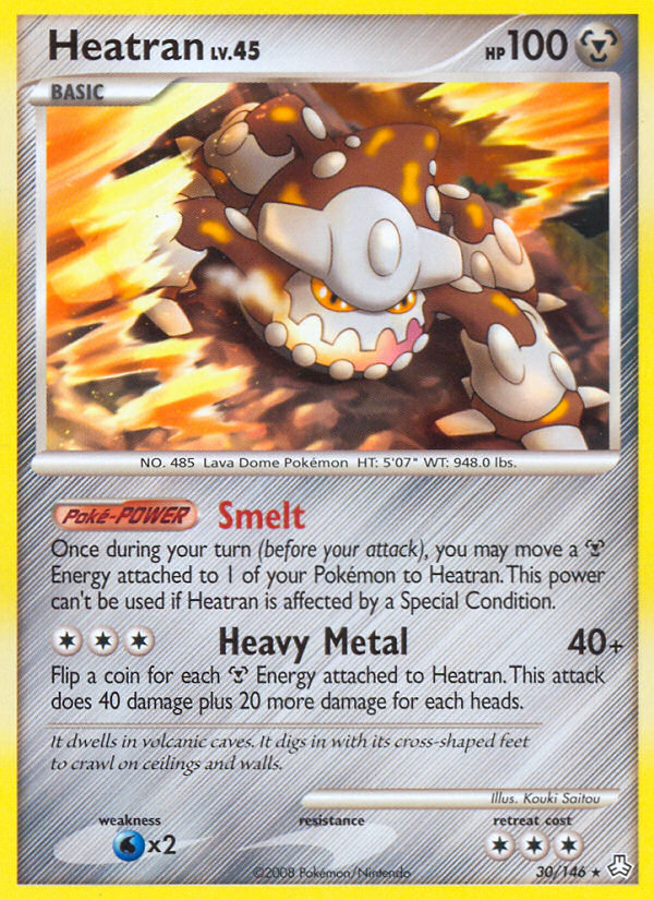 Heatran (30/146) [Diamond & Pearl: Legends Awakened] | Exor Games Dartmouth
