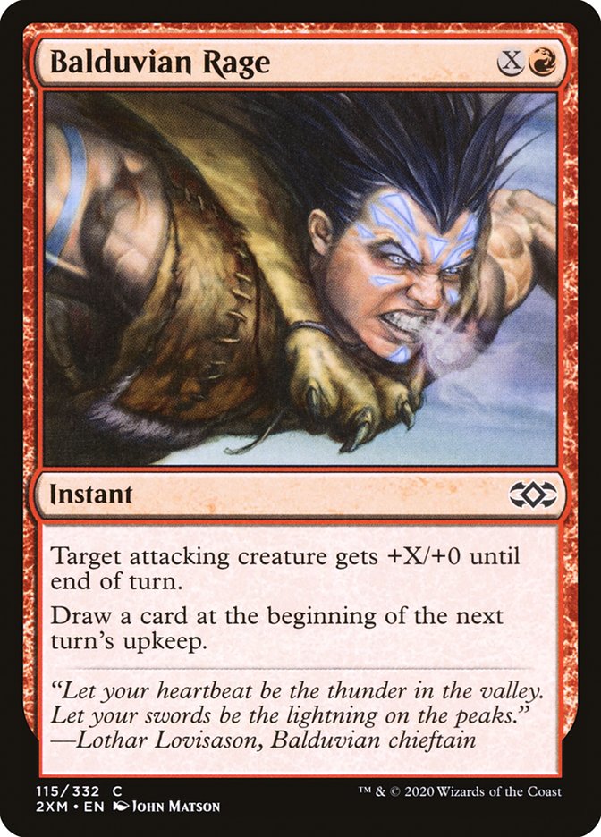 Balduvian Rage [Double Masters] | Exor Games Dartmouth