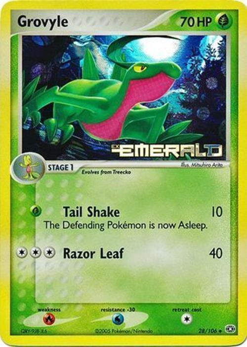 Grovyle (28/106) (Stamped) [EX: Emerald] | Exor Games Dartmouth