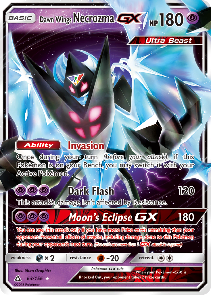 Dawn Wings Necrozma GX (63/156) [Sun & Moon: Ultra Prism] | Exor Games Dartmouth