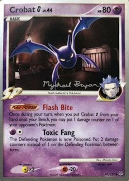 Crobat G LV.44 (47/127) (Happy Luck - Mychael Bryan) [World Championships 2010] | Exor Games Dartmouth
