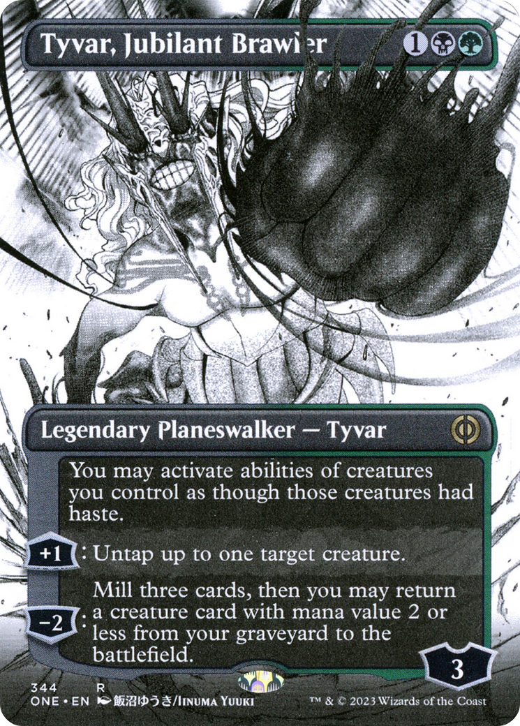 Tyvar, Jubilant Brawler (Borderless Manga) [Phyrexia: All Will Be One] | Exor Games Dartmouth