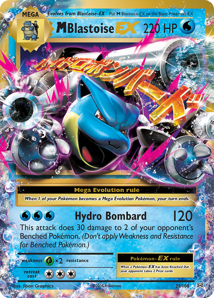 M Blastoise EX (22/108) [XY: Evolutions] | Exor Games Dartmouth