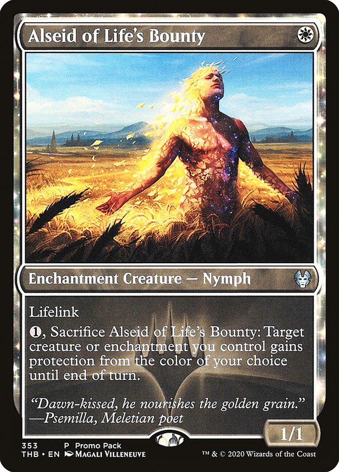 Alseid of Life's Bounty (Promo Pack) [Theros Beyond Death Promos] | Exor Games Dartmouth