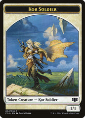 Kor Soldier // Pegasus Double-sided Token [Commander 2014 Tokens] | Exor Games Dartmouth