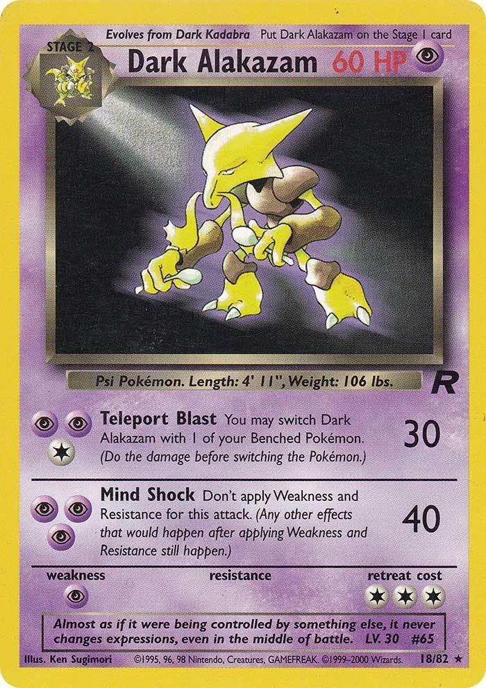 Dark Alakazam (18/82) [Team Rocket Unlimited] | Exor Games Dartmouth