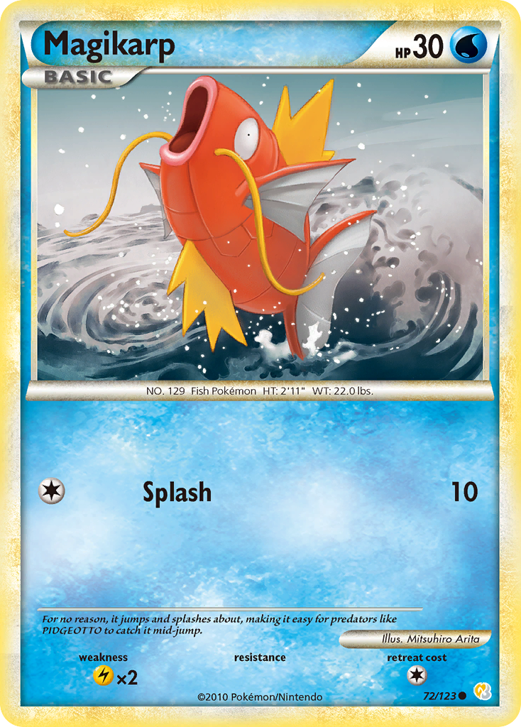 Magikarp (72/123) [HeartGold & SoulSilver: Base Set] | Exor Games Dartmouth