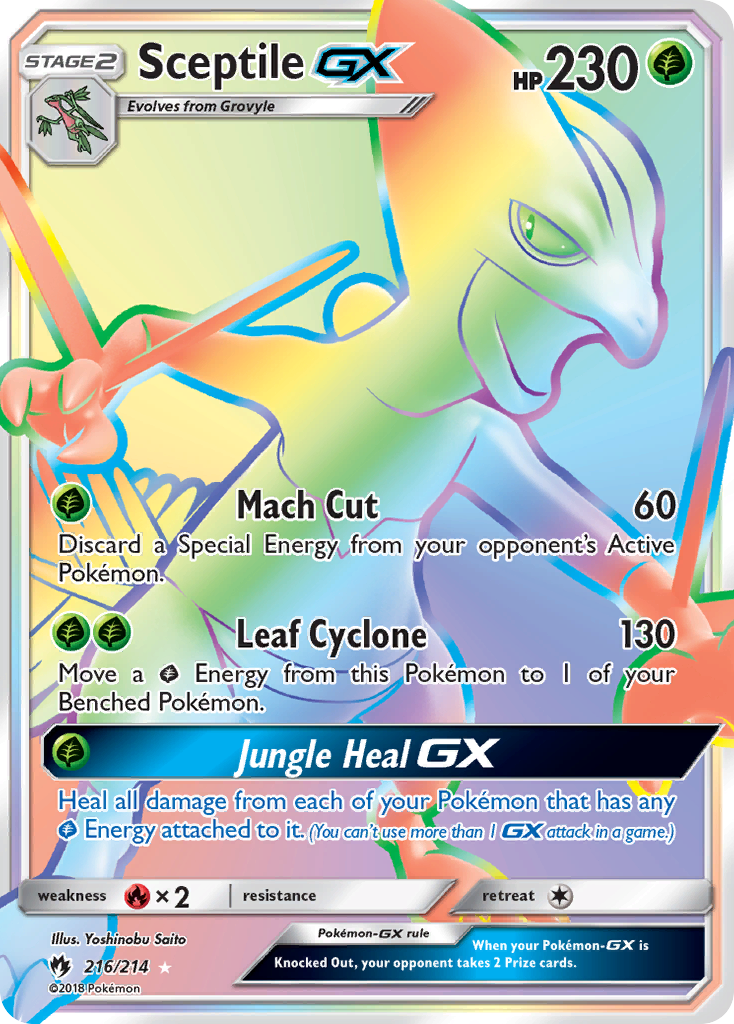 Sceptile GX (216/214) [Sun & Moon: Lost Thunder] | Exor Games Dartmouth