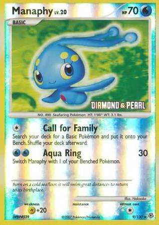 Manaphy (9/130) [Burger King Promos: 2008 Collection] | Exor Games Dartmouth