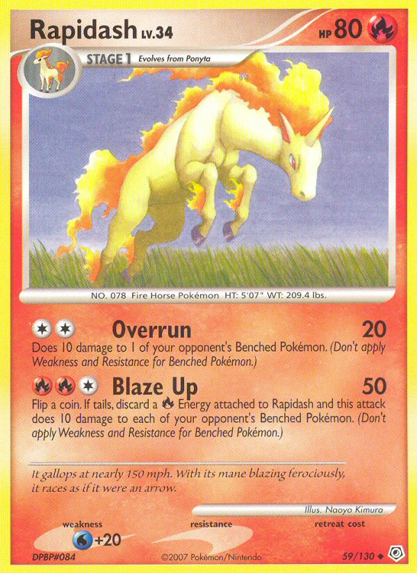 Rapidash (59/130) [Diamond & Pearl: Base Set] | Exor Games Dartmouth