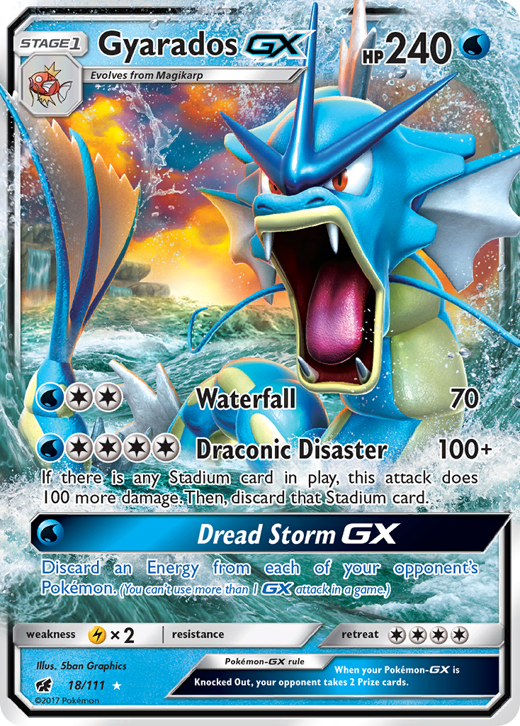 Gyarados GX (18/111) [Sun & Moon: Crimson Invasion] | Exor Games Dartmouth