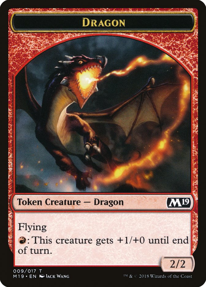 Dragon (009/017) [Core Set 2019 Tokens] | Exor Games Dartmouth