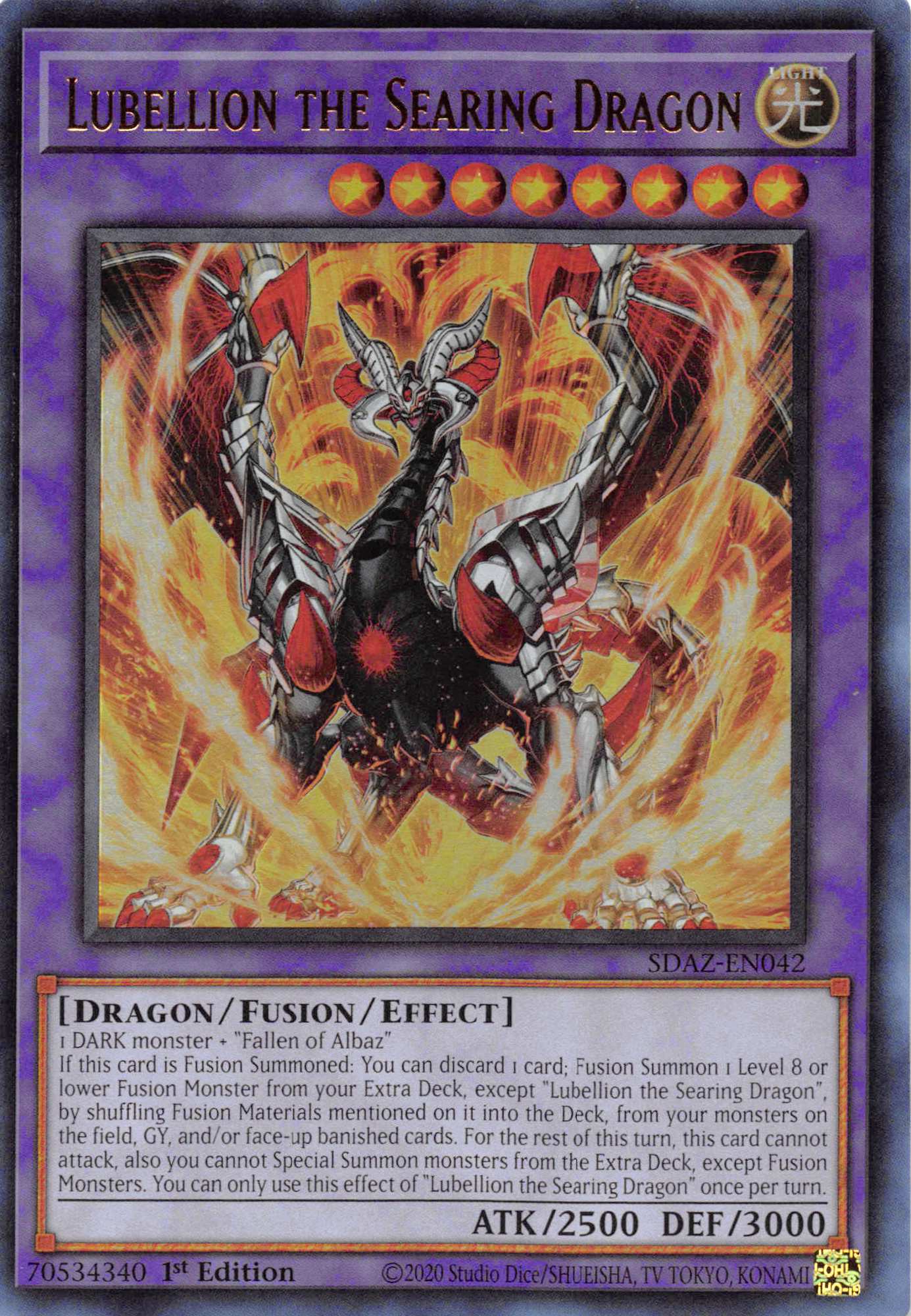 Lubellion the Searing Dragon [SDAZ-EN042] Ultra Rare | Exor Games Dartmouth