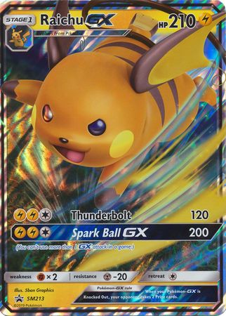 Raichu GX (SM213) (Jumbo Card) [Sun & Moon: Black Star Promos] | Exor Games Dartmouth