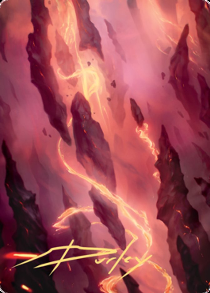 Mountain 1 Art Card (Gold-Stamped Signature) [Zendikar Rising Art Series] | Exor Games Dartmouth