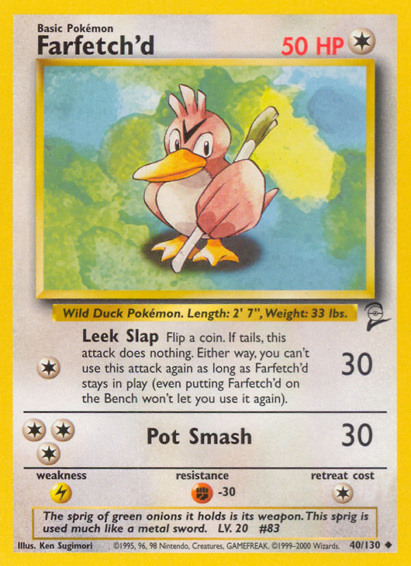 Farfetch'd (40/130) [Base Set 2] | Exor Games Dartmouth