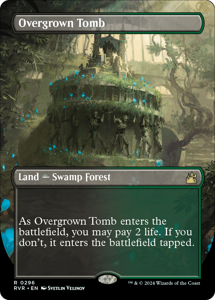 Overgrown Tomb (Borderless) [Ravnica Remastered] | Exor Games Dartmouth