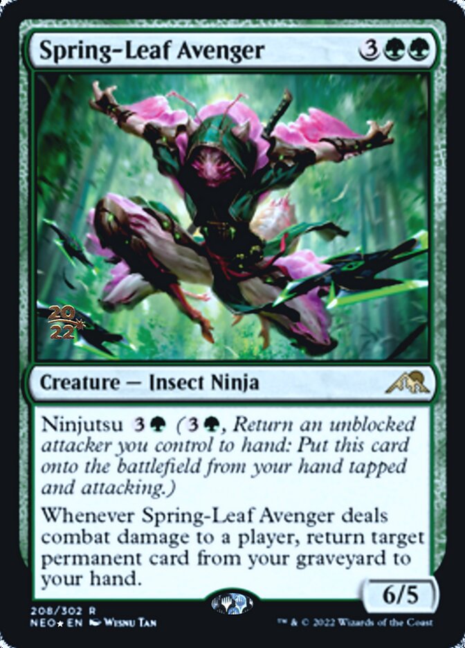 Spring-Leaf Avenger [Kamigawa: Neon Dynasty Prerelease Promos] | Exor Games Dartmouth