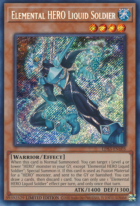 Elemental HERO Liquid Soldier [LDS3-EN103] Secret Rare | Exor Games Dartmouth