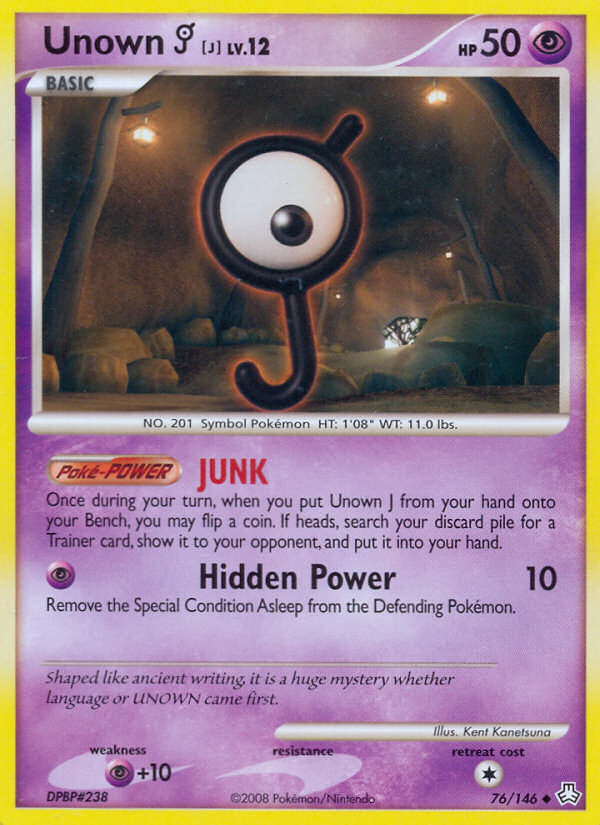 Unown J (76/146) [Diamond & Pearl: Legends Awakened] | Exor Games Dartmouth