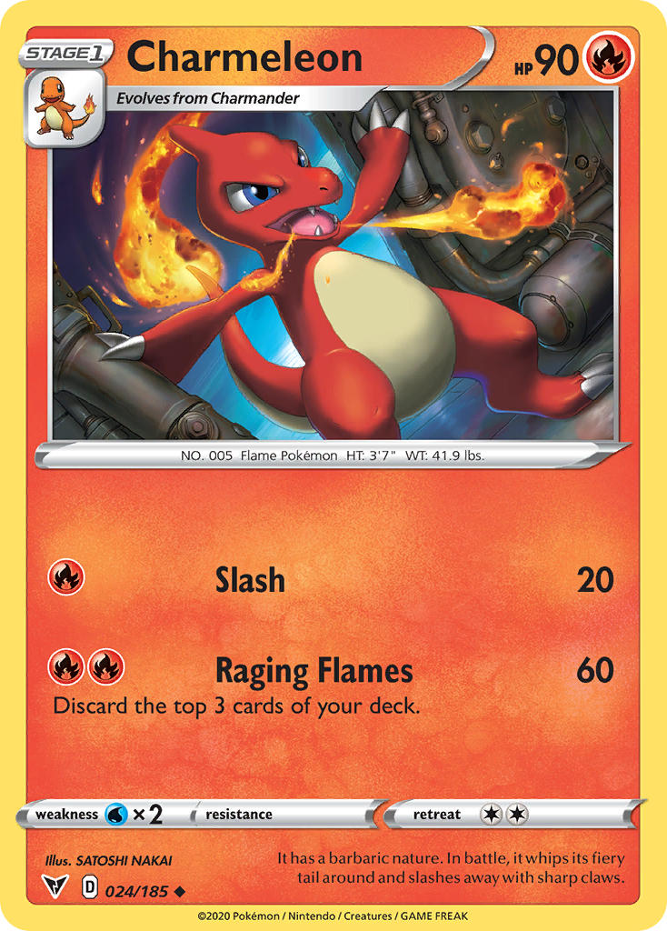 Charmeleon (024/185) [Sword & Shield: Vivid Voltage] | Exor Games Dartmouth