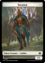 Soldier // Insect Double-Sided Token [March of the Machine Commander Tokens] | Exor Games Dartmouth