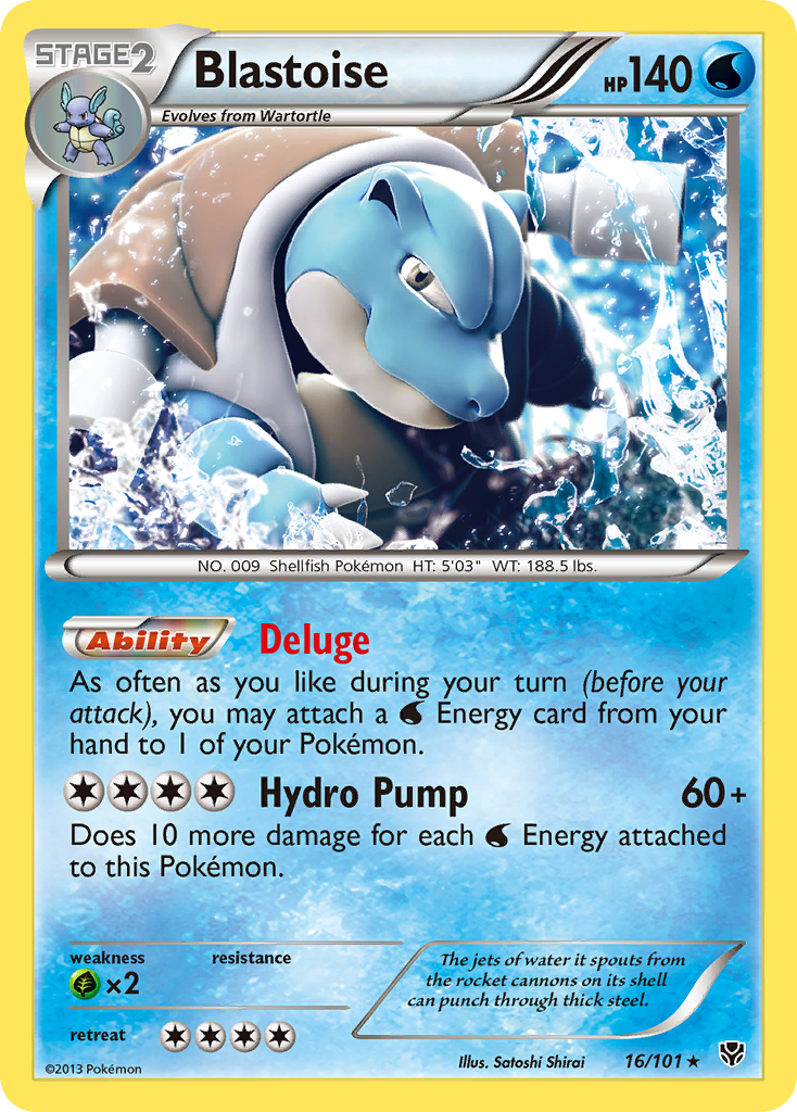 Blastoise (16/101) [Black & White: Plasma Blast] | Exor Games Dartmouth