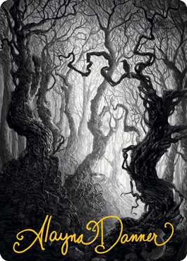 Forest 2 Art Card (Gold-Stamped Signature) [Innistrad: Midnight Hunt Art Series] | Exor Games Dartmouth