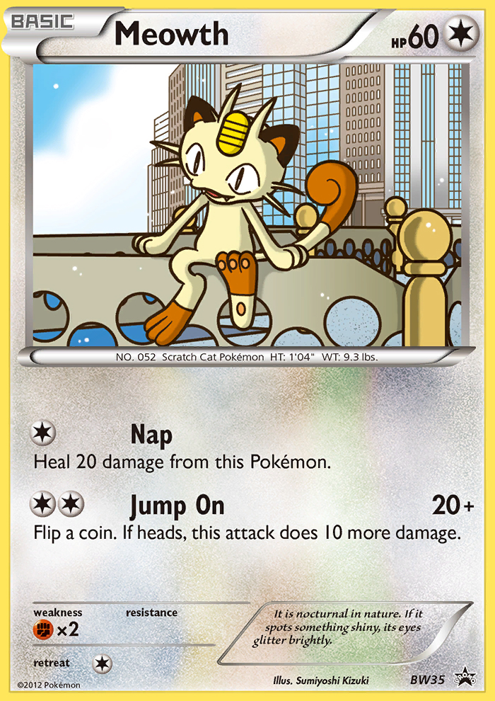 Meowth (BW35) [Black & White: Black Star Promos] | Exor Games Dartmouth