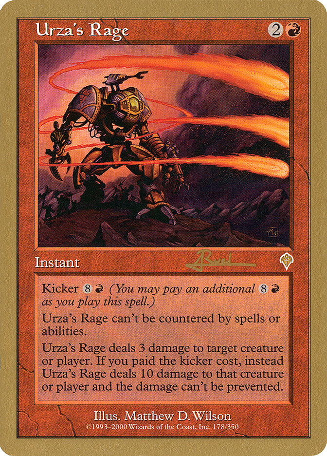 Urza's Rage (Antoine Ruel) [World Championship Decks 2001] | Exor Games Dartmouth