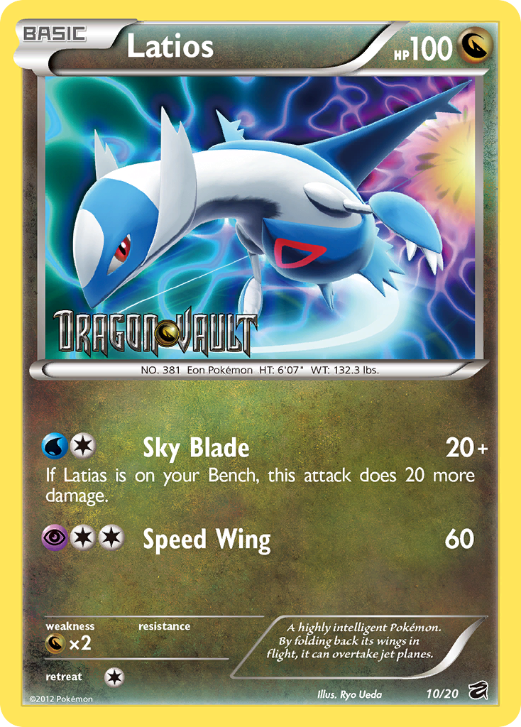 Latios (10/20) (Blister Exclusive) [Black & White: Dragon Vault] | Exor Games Dartmouth