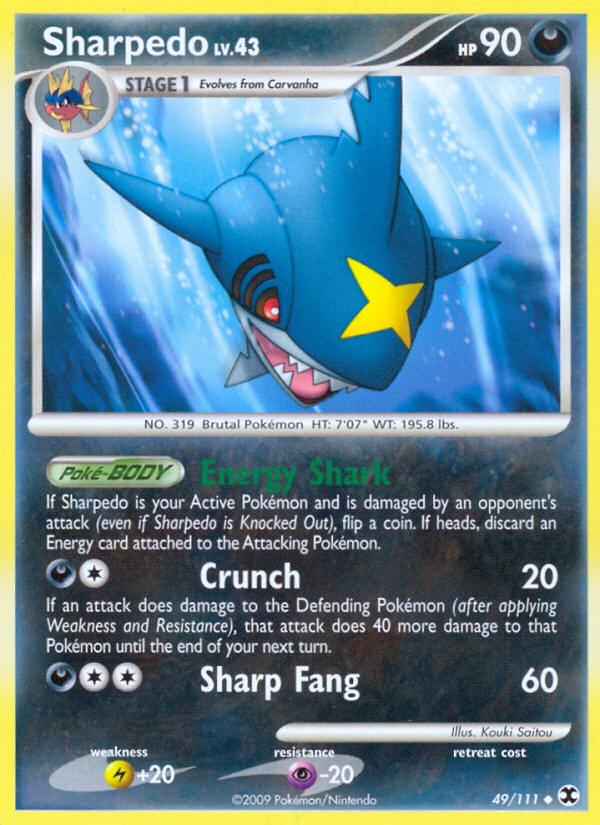 Sharpedo (49/111) [Platinum: Rising Rivals] | Exor Games Dartmouth