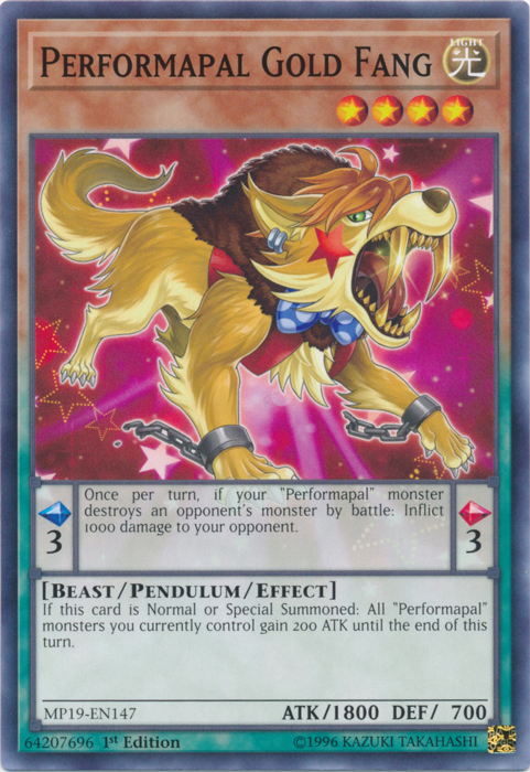 Performapal Gold Fang [MP19-EN147] Common | Exor Games Dartmouth
