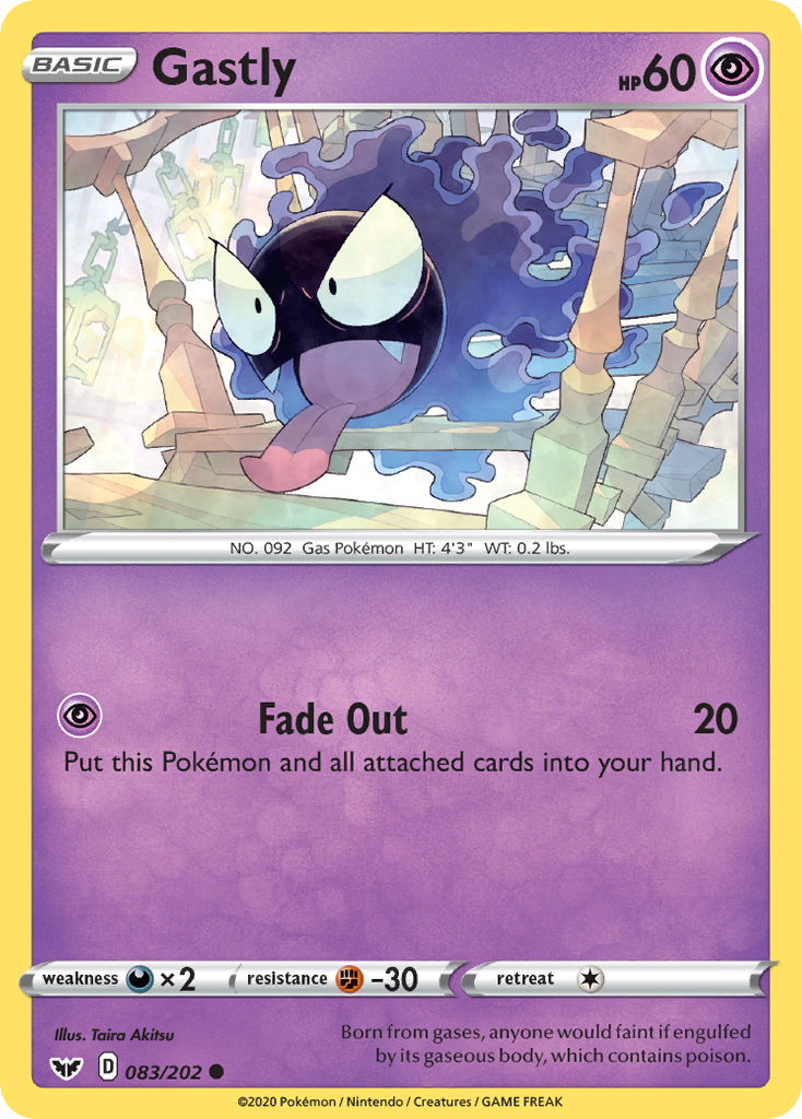 Gastly (083/202) [Sword & Shield: Base Set] | Exor Games Dartmouth