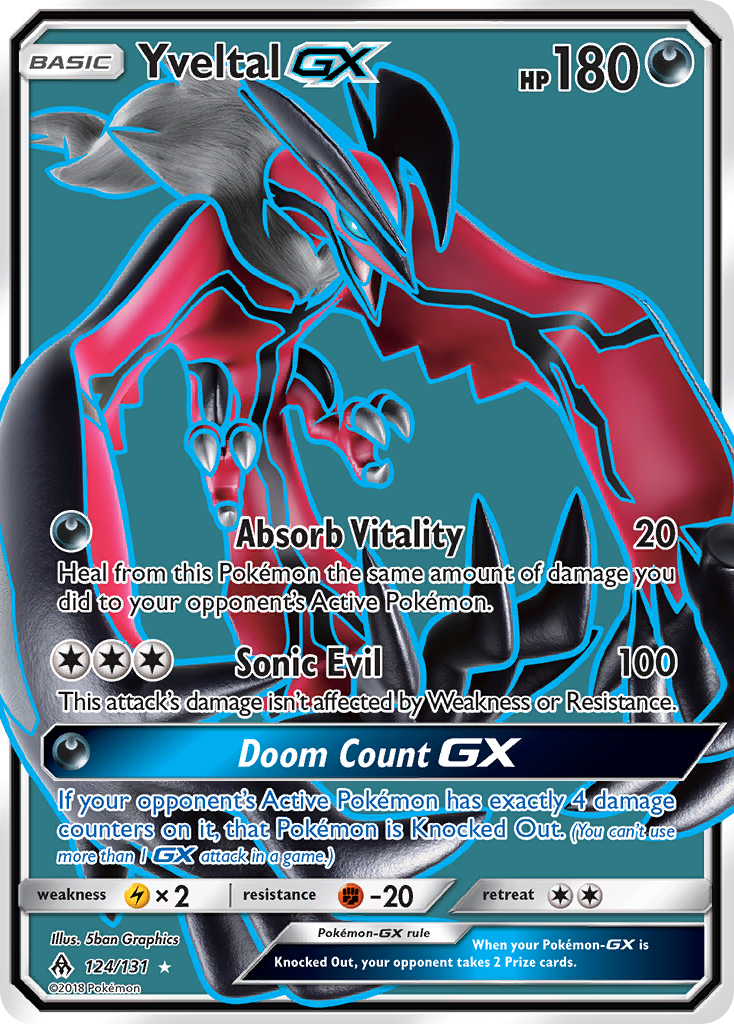 Yveltal GX (124/131) [Sun & Moon: Forbidden Light] | Exor Games Dartmouth