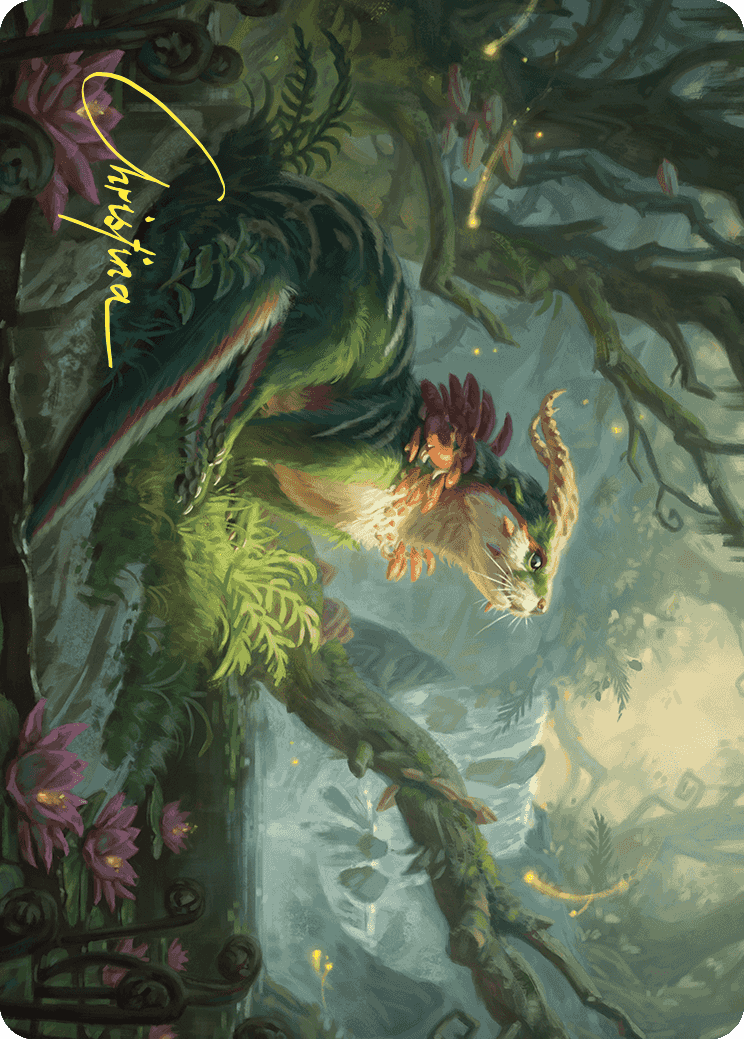 Elusive Otter Art Card (Gold-Stamped Signature) [Wilds of Eldraine Art Series] | Exor Games Dartmouth