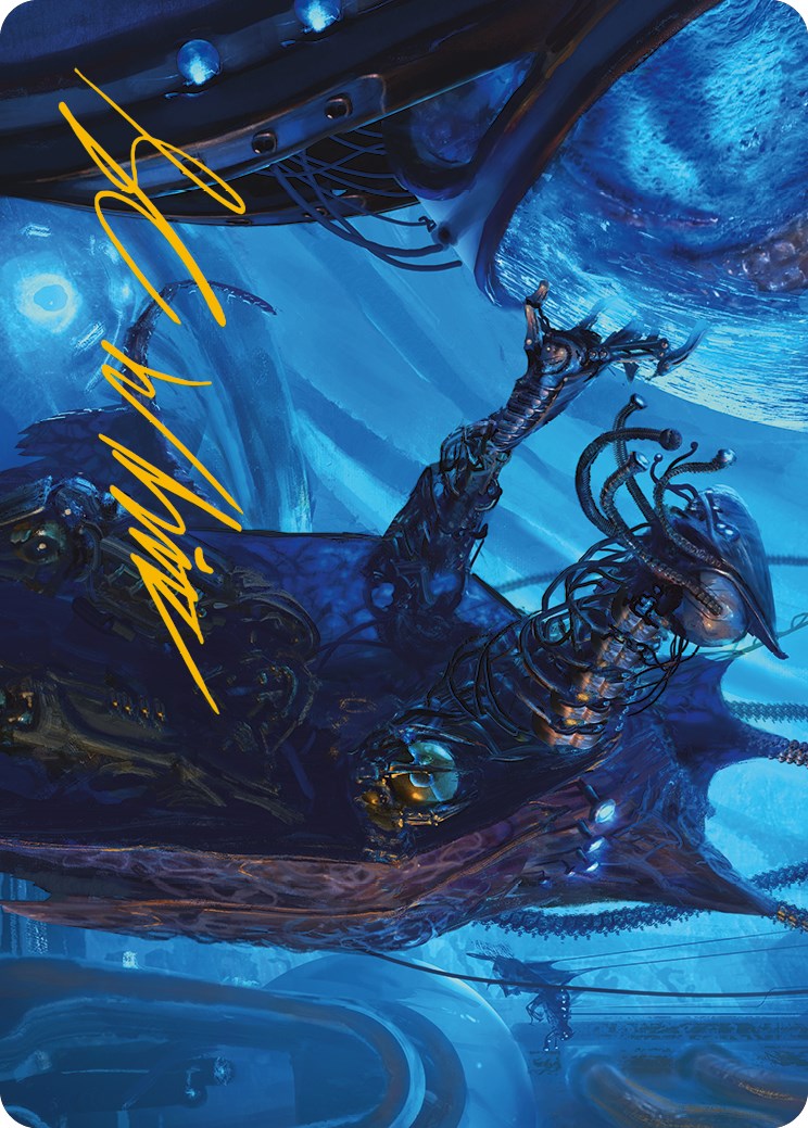 Atmosphere Surgeon Art Card (Gold-Stamped Signature) [Phyrexia: All Will Be One Art Series] | Exor Games Dartmouth