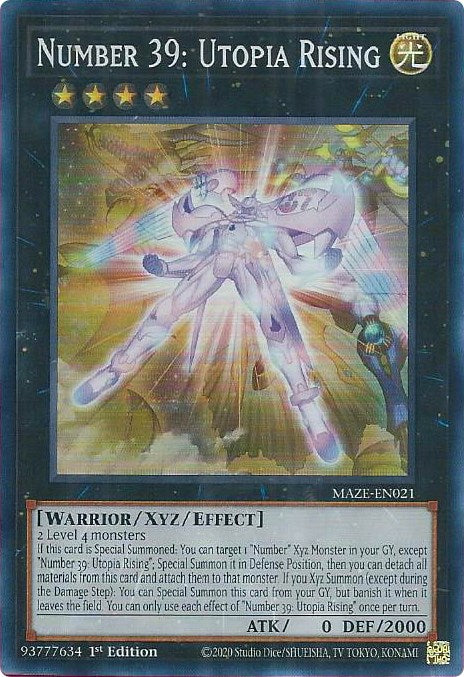 Number 39: Utopia Rising [MAZE-EN021] Super Rare | Exor Games Dartmouth