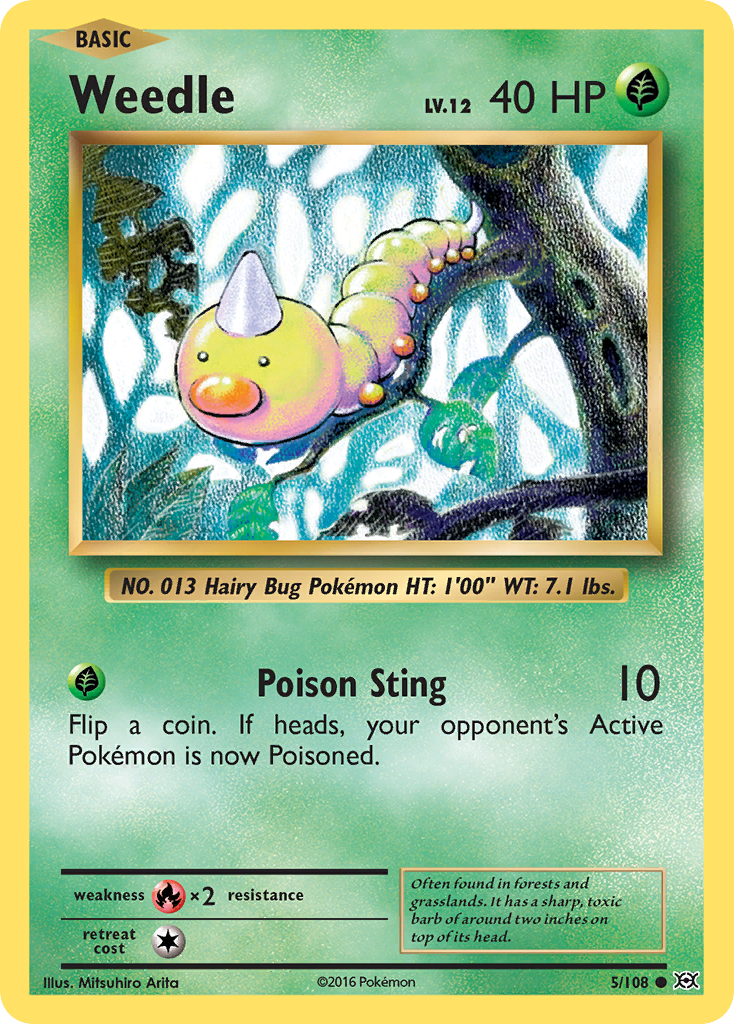 Weedle (5/108) [XY: Evolutions] | Exor Games Dartmouth