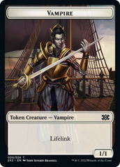 Boar // Vampire Double-sided Token [Double Masters 2022 Tokens] | Exor Games Dartmouth
