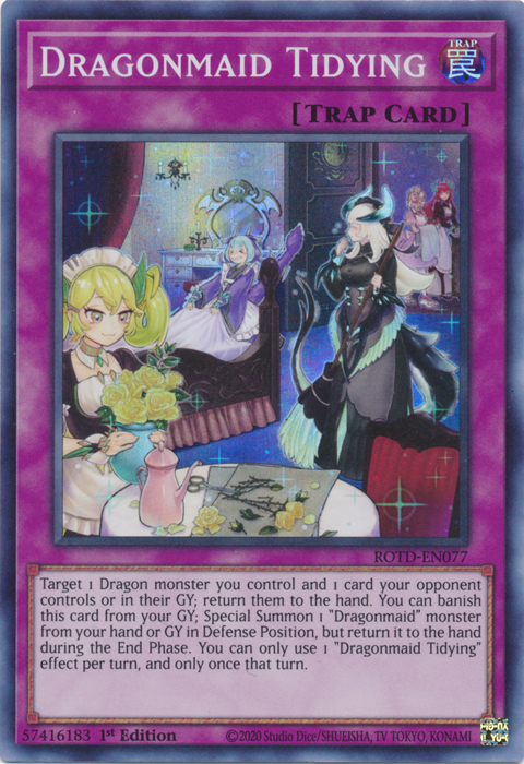 Dragonmaid Tidying [ROTD-EN077] Super Rare | Exor Games Dartmouth