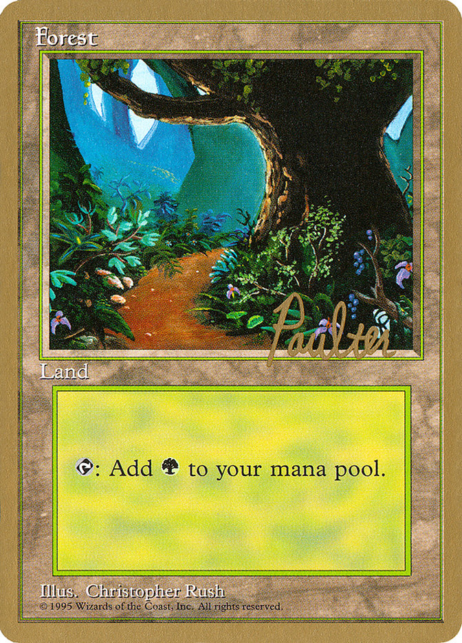 Forest (pp376) (Preston Poulter) [Pro Tour Collector Set] | Exor Games Dartmouth