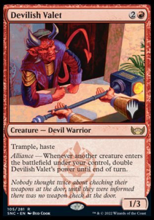 Devilish Valet (Promo Pack) [Streets of New Capenna Promos] | Exor Games Dartmouth