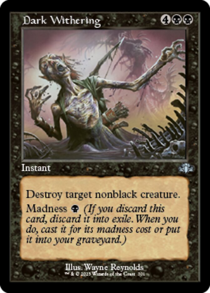 Dark Withering (Retro) [Dominaria Remastered] | Exor Games Dartmouth